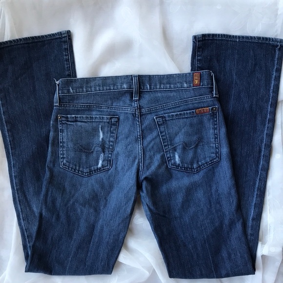 7 For All Mankind ~ Bootcut, Stretch, Distressed - Picture 2 of 8